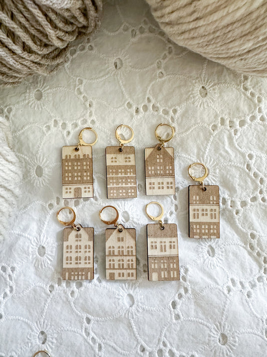 Stitch Markers - Buildings