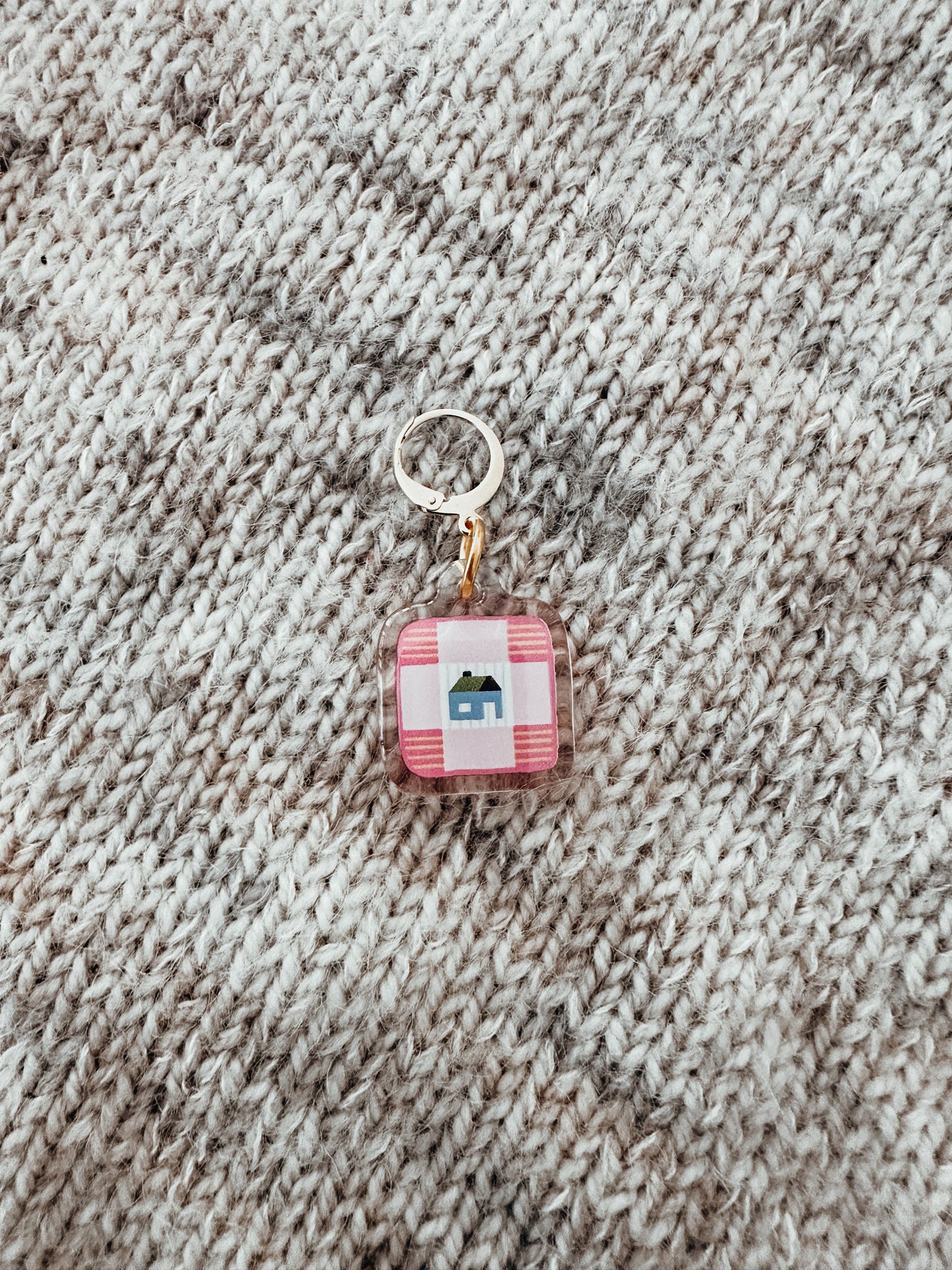 Acrylic Stitch Markers - Patchwork
